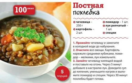 Hogyan enni utáni diétás menü és receptek