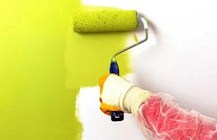 Hogyan kell festeni a falakat a fürdőszobában - a technológia teljesítő videó működik