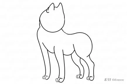 Ami a kézi festés husky kutya