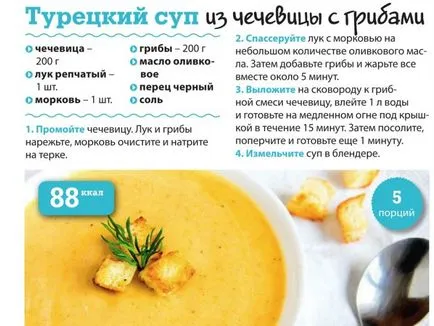 Hogyan enni utáni diétás menü és receptek