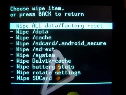 Hogyan villog a készüléket android