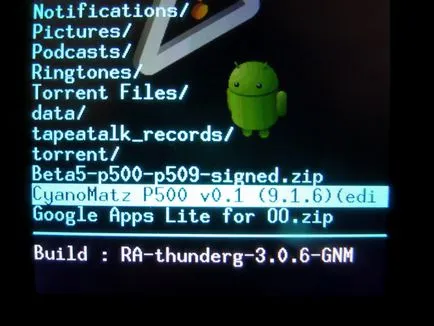 Hogyan villog a készüléket android