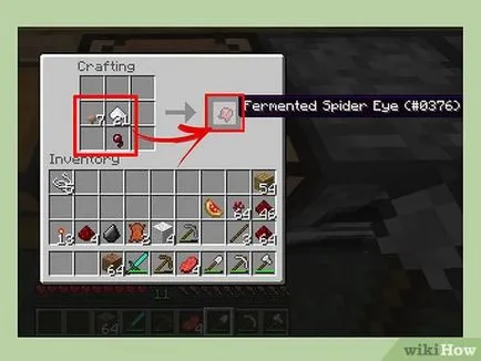 Hogyan készítsünk pácolt pók szeme a Minecraft játék