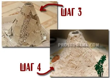 Hogyan készítsünk egy vulkán, csak anya