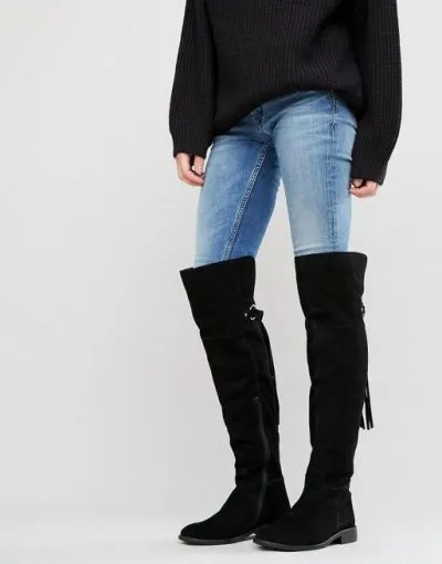Hogyan lehet elrejteni görbe lábak segítségével ruházat (nadrágok ASOS ASOS) Hogyan lehet elrejteni görbe lábak segítségével ruhák