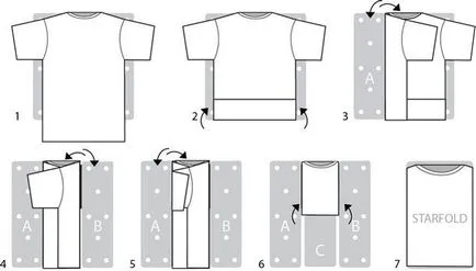 Hogyan lehet hajtani a T-shirt, hogy ne törje össze (habozott) Hogyan lehet hajtani a T-shirt, hogy ne törje