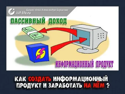Hogyan lehet létrehozni egy információs termék és a pénzt!