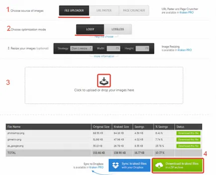 Hogyan tömöríteni fotók és minőségének megőrzése web design