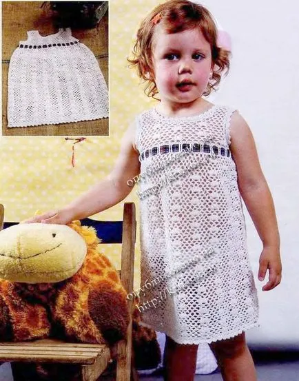 Hogyan horgolt nyári ruhát gyerekek saját kezűleg (gyerekeknek sundress) Hogyan horgolt nyári ruhát gyerekek saját kezűleg