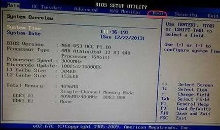 Mivel a BIOS-szal indítjuk a cd 1