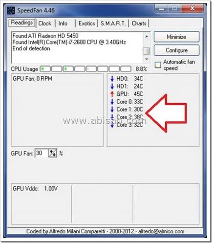 Hogyan lehet megtanulni a CPU hőmérséklet - 5 másodperc (hogyan kell tanulni a processzor hőmérséklete) Honnan tudod, hogy a CPU hőmérséklet - 5 másodperc