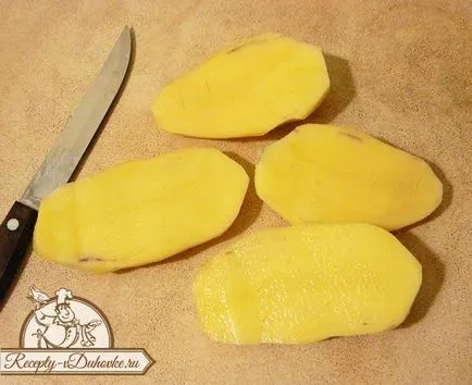 Burgonya zsírral a kemencében főzés recept egy egyszerű, lépésről lépésre irányban (sütő) Szalonnás burgonyával kemencében recept egy egyszerű, lépésről lépésre irányban