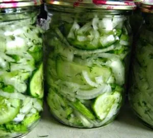 Konzerv uborkasaláta a téli - receptek képekkel (saláta) Konzerv uborkasaláta a téli - receptek képekkel
