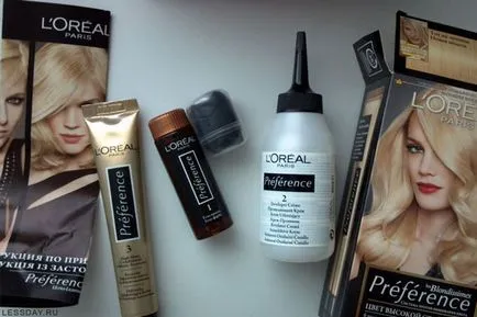 Hajfesték L'Oreal Preference - színpaletta értékelés (l oreal preferencia), előtt és után