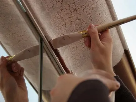 Craquelure a falakon saját kezűleg a fotó és videó, hogyan lehet a hatása craquelure