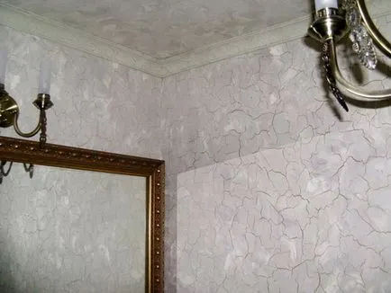 Craquelure a falakon saját kezűleg a fotó és videó, hogyan lehet a hatása craquelure