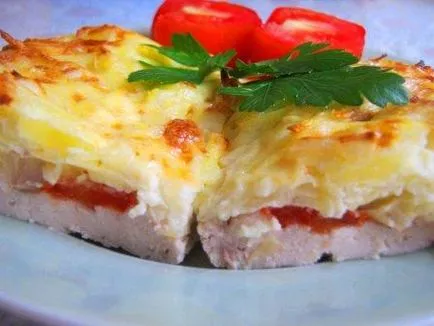 Csirke hasábburgonya sütőben recept fényképpel (csirke) Csirke hasábburgonya sütőben recept egy fotó