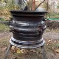 Barbecue kezével rögtönzött