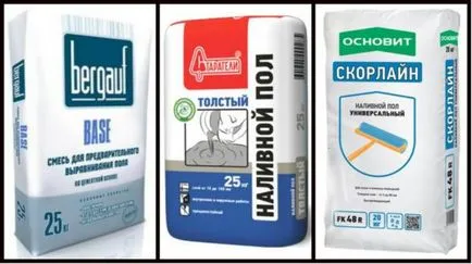 A maximális és minimális vastagsága a önterülő padló