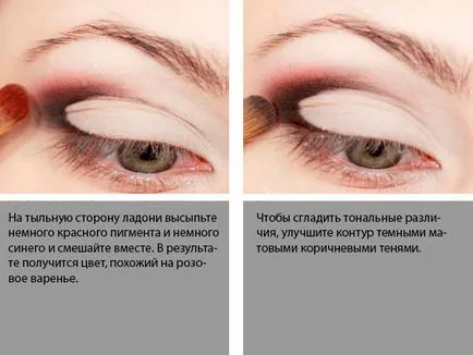 Szem smink lépésről lépésre fényképek szürke szeme