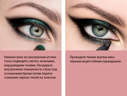 Szem smink lépésről lépésre fényképek szürke szeme
