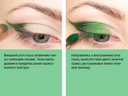 Szem smink lépésről lépésre fényképek szürke szeme