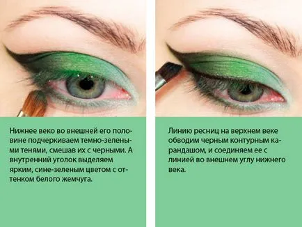 Szem smink lépésről lépésre fényképek szürke szeme