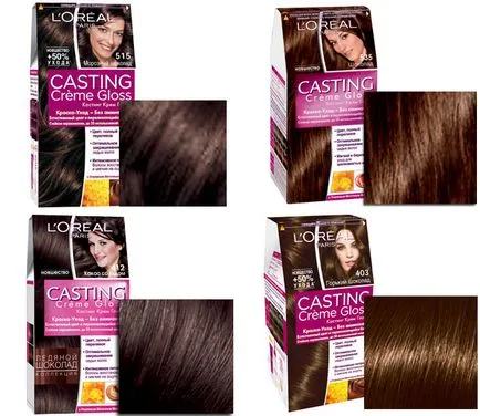 Loreal csokoládé, haj, friss