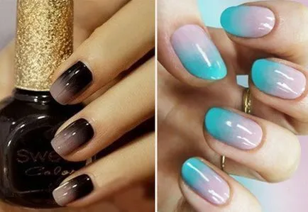 Fashion Nails hatás Ombre - 50 videó kép - elegáns körmök (köröm) Fashion Nails hatás Ombre - 50 videó kép - elegáns körmök