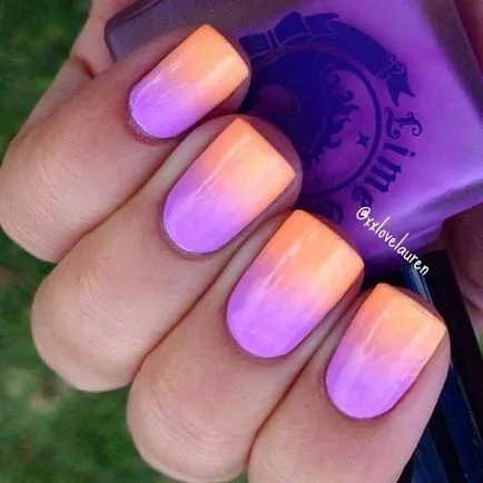 Divat Nails stílus Ombre