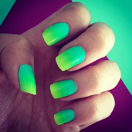 Fashion Nails hatás Ombre - 50 videó kép - elegáns körmök (fotó) Fashion Nails hatás Ombre - 50 videó kép - elegáns körmök
