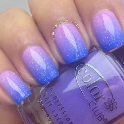 Divat Nails stílus Ombre