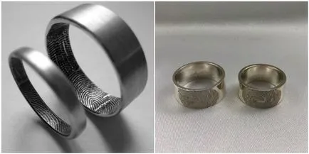 Szokatlan jegygyűrű Newlywed fotó