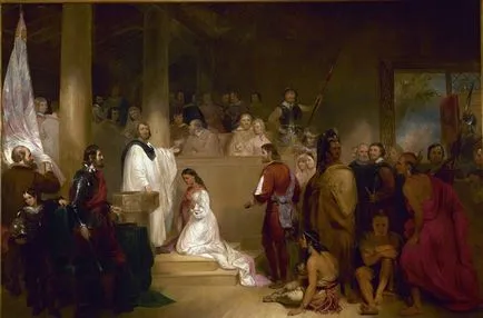Ez az, amiért a történelem Pocahontas Indian Princess felvették a kereszténységet és Angliába költözött (kereszténység) Ez az, amiért a történelem Pocahontas Indian Princess felvették a kereszténységet és Angliába költözött