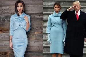 Olga Buzova lopott ruha design Melania Trump - nő s nap