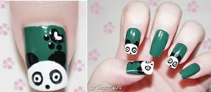Panda fotó a köröm lépésről lépésre (lépésről lépésre manikűr) Panda lépésről lépésre körmök fotó