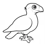 Kifestőkönyv gyerekeknek Bird (Bird) Színező madarak gyerekeknek