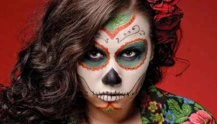 Színezés halloween arc otthon