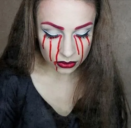 Színezés halloween arc otthon