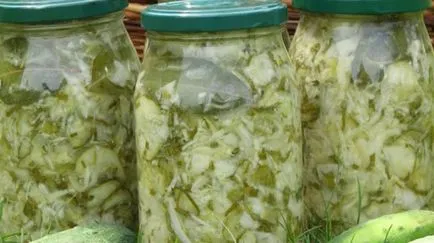 Uborkasaláta télen sterilizálás nélküli finom receptek (uborka) Uborkasaláta télen sterilizálás nélküli finom receptek