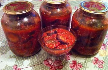 Saláta Teschin nyelvet a tél, cukkini, padlizsán, tök recept, borssal, fotó, videó