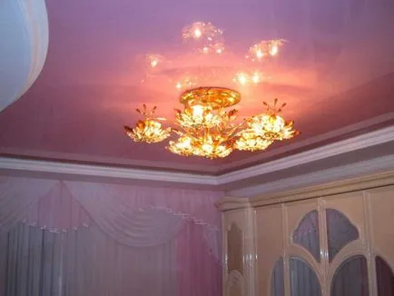 Pink szakaszon mennyezet - belsőépítészet és fotó tippek
