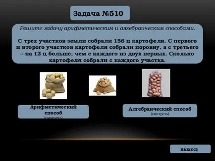 problémamegoldás algebrai módszer - matematika, előadások