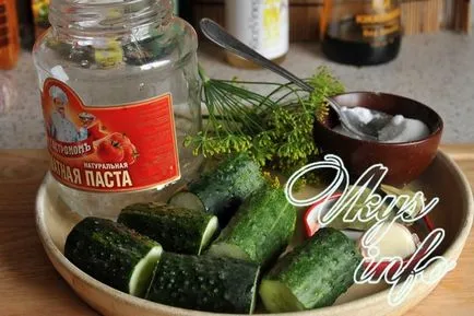 Pickles üvegekbe a téli - egy recept pácolás fotókkal
