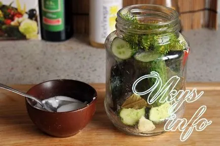 Pickles üvegekbe a téli - egy recept pácolás fotókkal