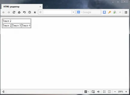 Tábla létrehozása html, html