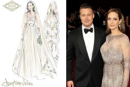Esküvői Angelina Jolie és Brad Pitt - Fotó Videó
