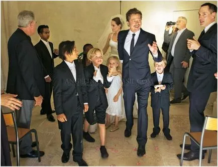 Esküvői Angelina Jolie és Brad Pitt - Fotó Videó