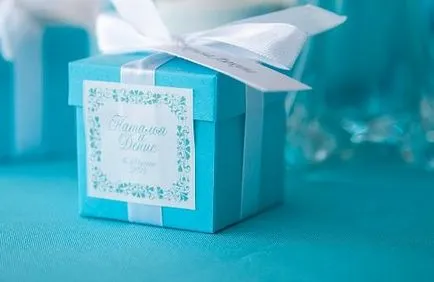 Esküvői édességet-box - ajándék a vendégek számára saját kezűleg