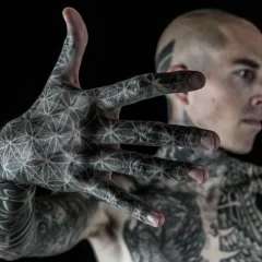 Tattoo stílus dotvork (dotwork), fotók, vázlatok tetoválás